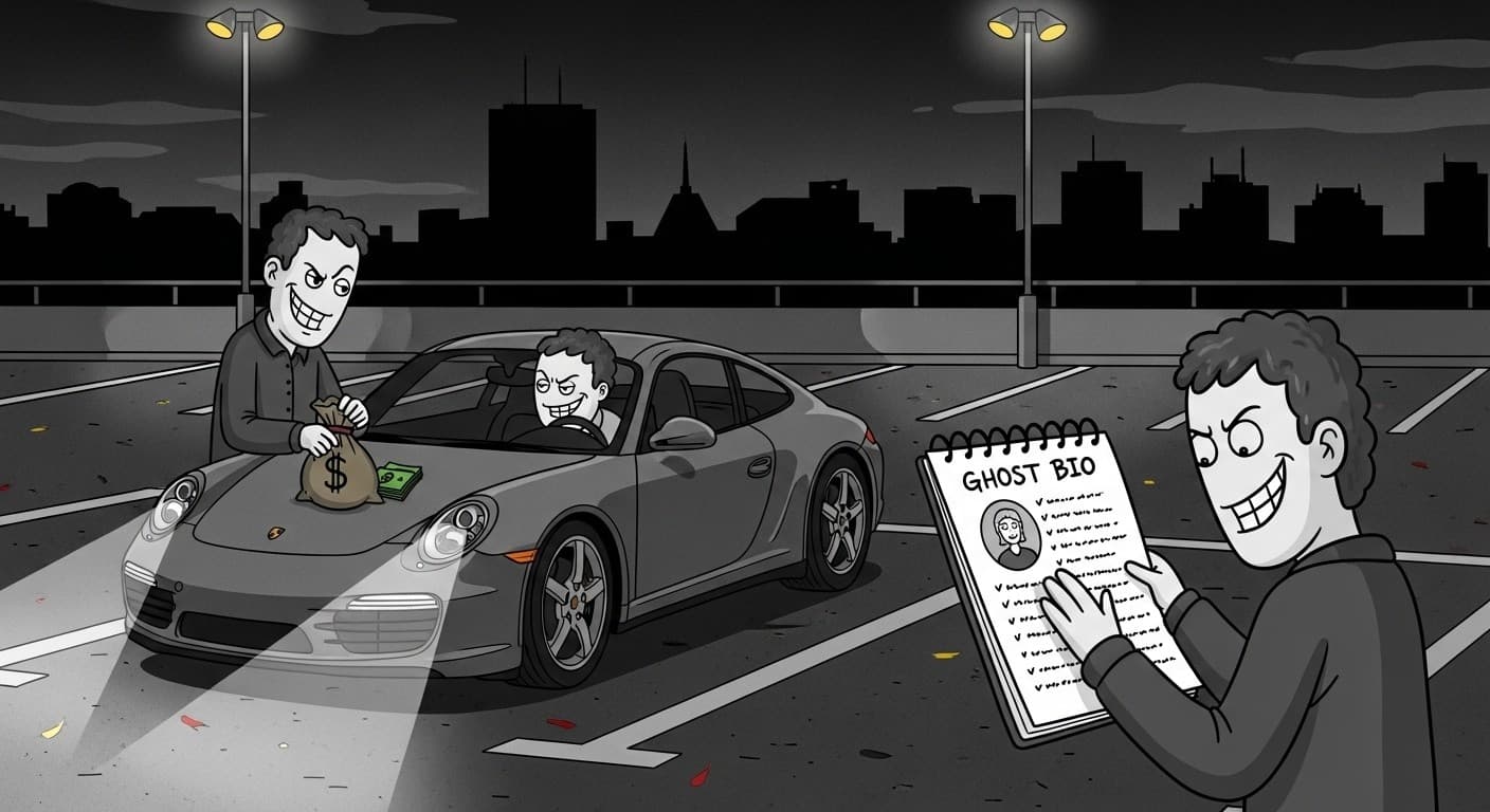 Como comprei um Porsche com um perfil de meme fantasma