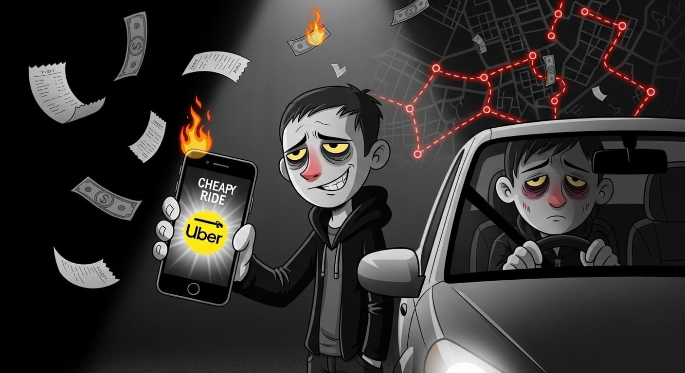 O golpe de R$20 bi: Uber comprando mercado com dinheiro emprestado