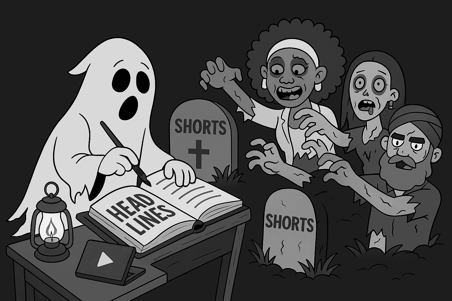 Banco de Headlines Zumbi: 30 títulos que ressuscitam Shorts mortos