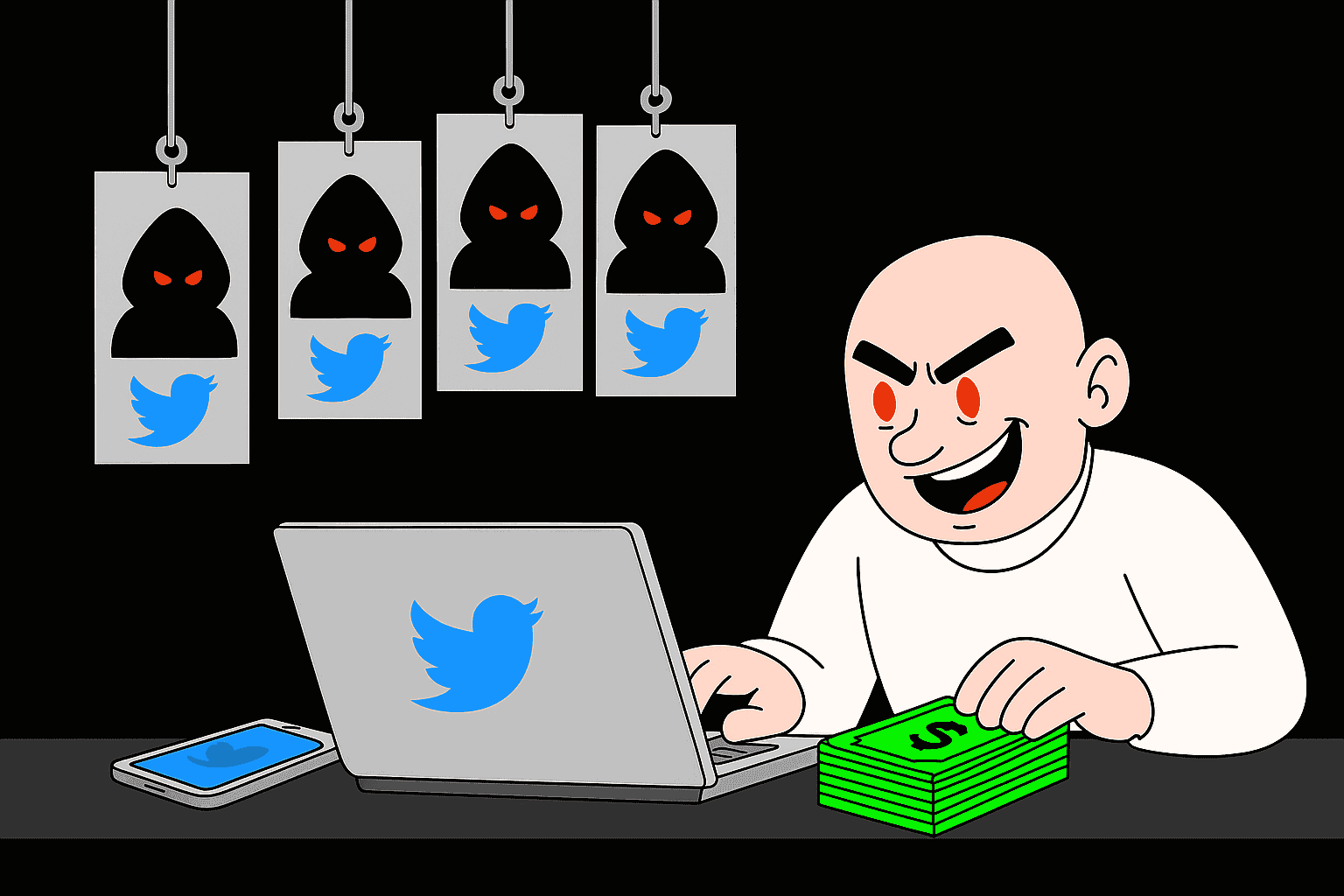 Twitter burner não é shitpost, é pipeline descartável